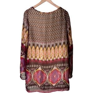 Papaya Chevron Herringbone Pink Casual Dress